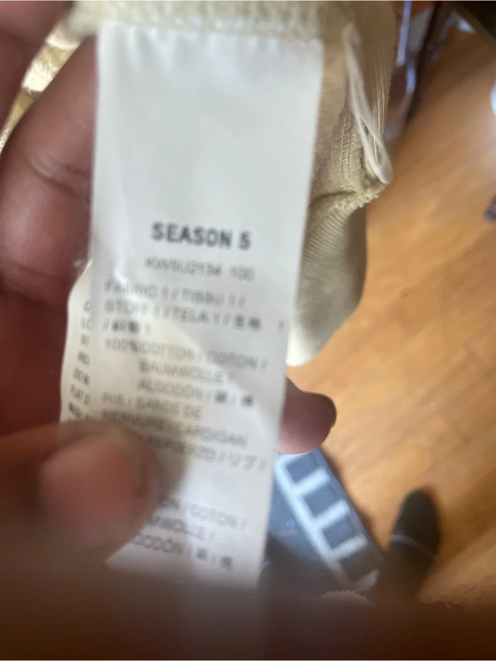 Yeezy Season 5 Adidas Calabasas Crewneck Sweatshirt Medium - Jupiter / Cream